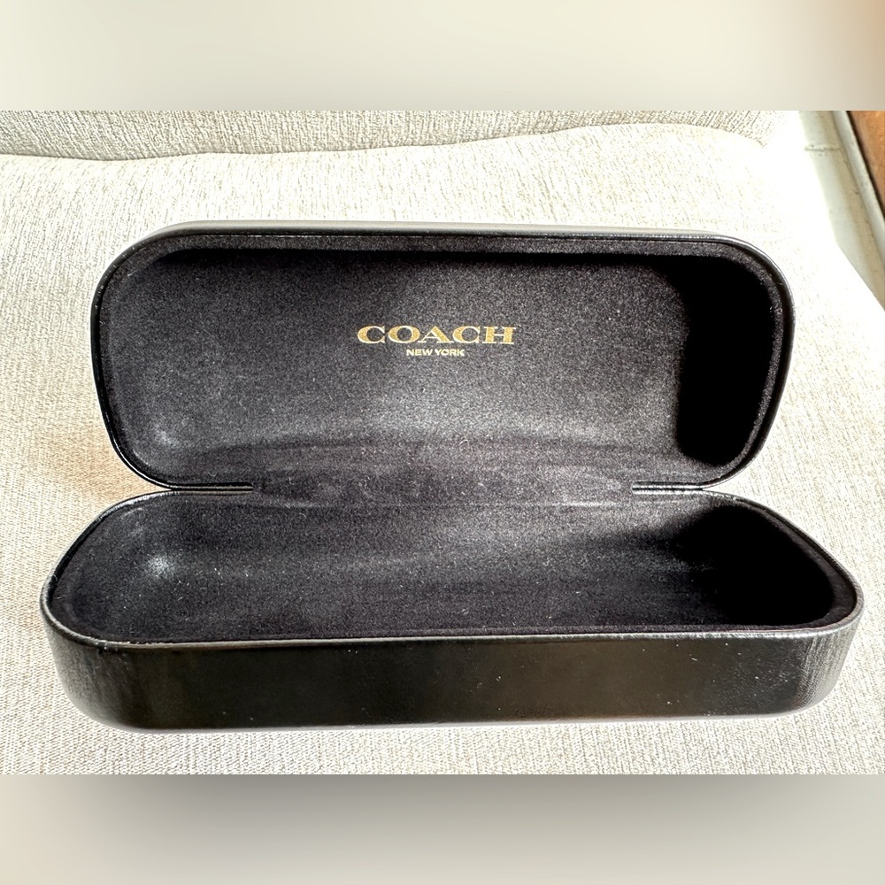 COACH glasses case. New. Black.